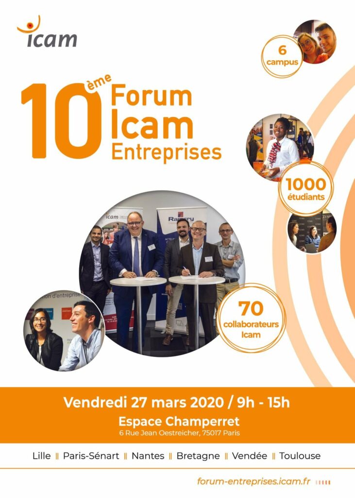 Affiche 10e Forum Icam Entreprises