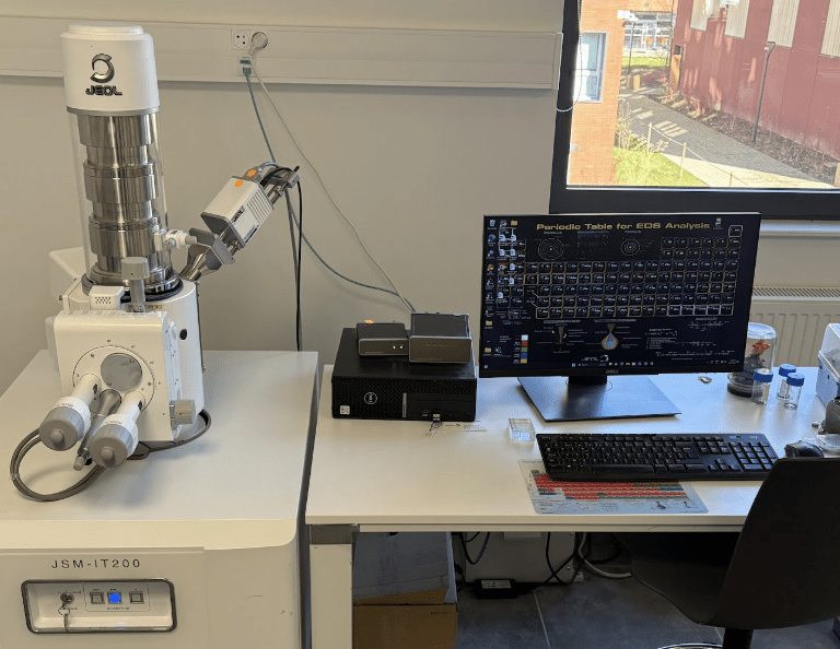 JEOL scanning electron microscope